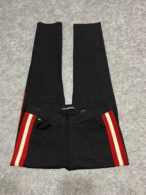 G-Star Black Jogger with Cream and Red Stripes